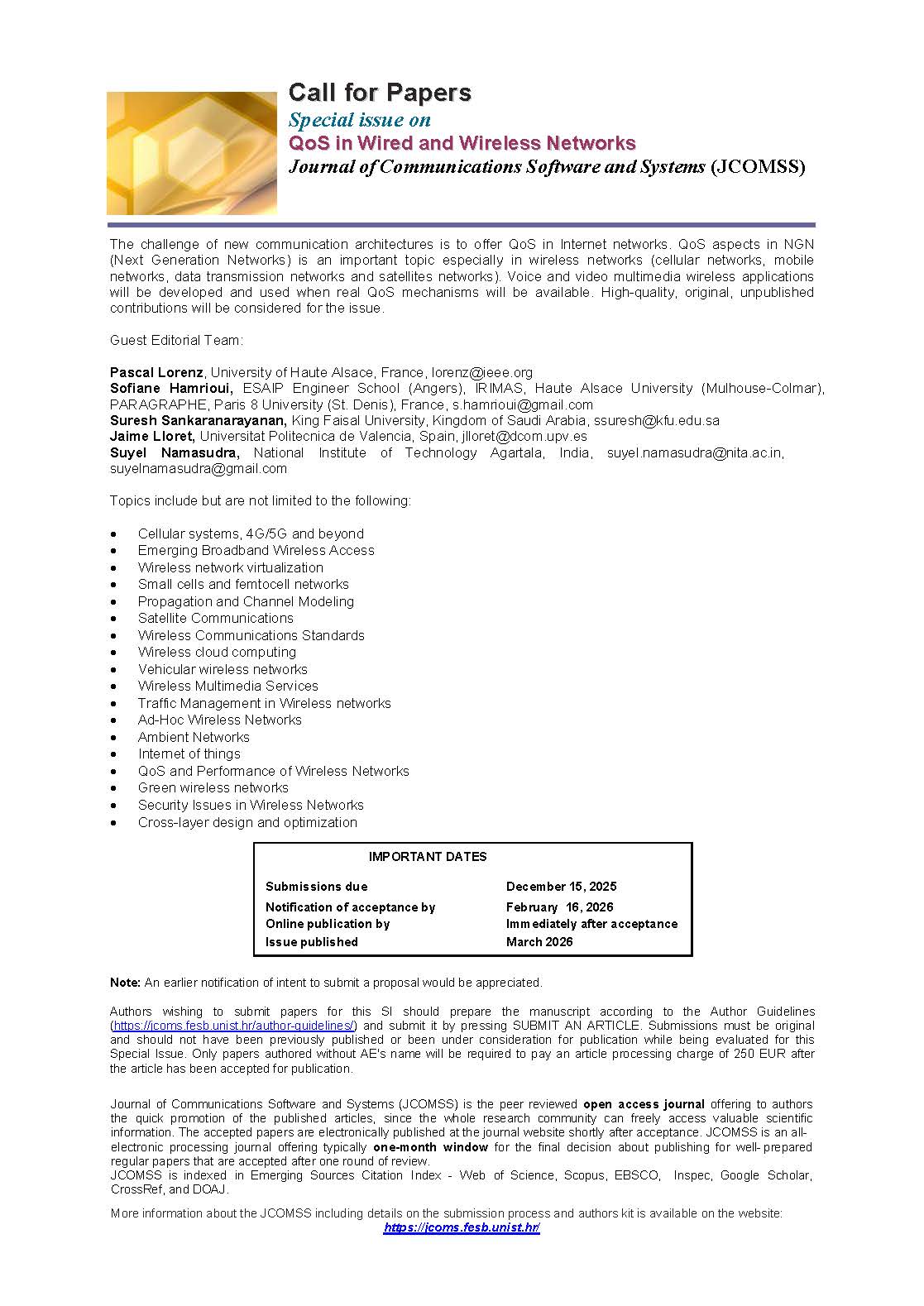 Call for papers