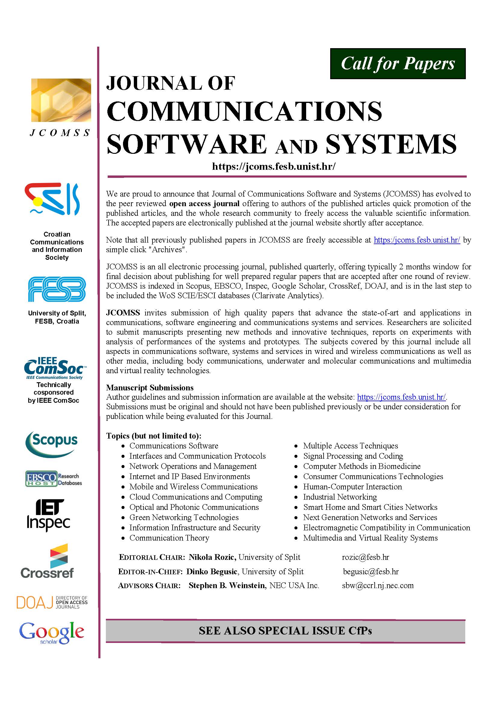 Call for papers: General instructions